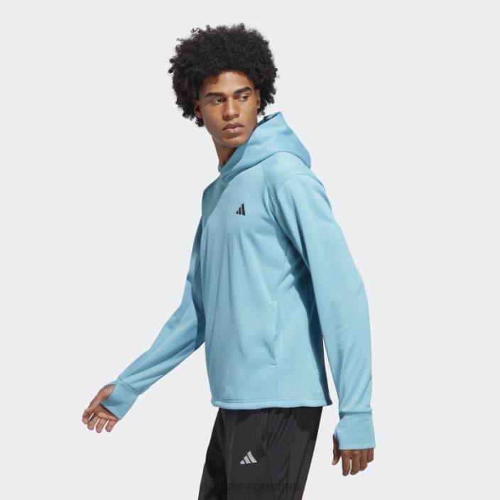Adidas făcut pentru a fi refăcut aeroready running hoodie albastru bărbați albastru 2JBN14071