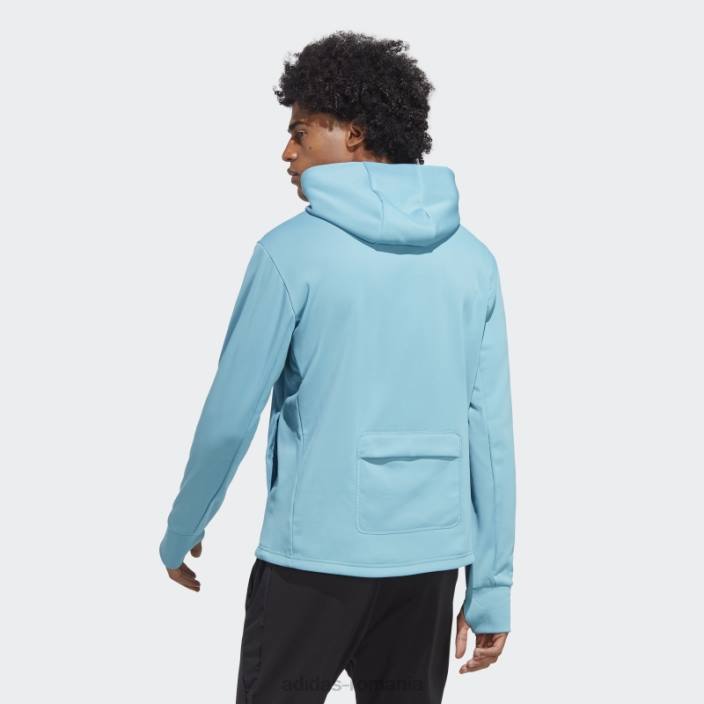 Adidas făcut pentru a fi refăcut aeroready running hoodie albastru bărbați albastru 2JBN14071