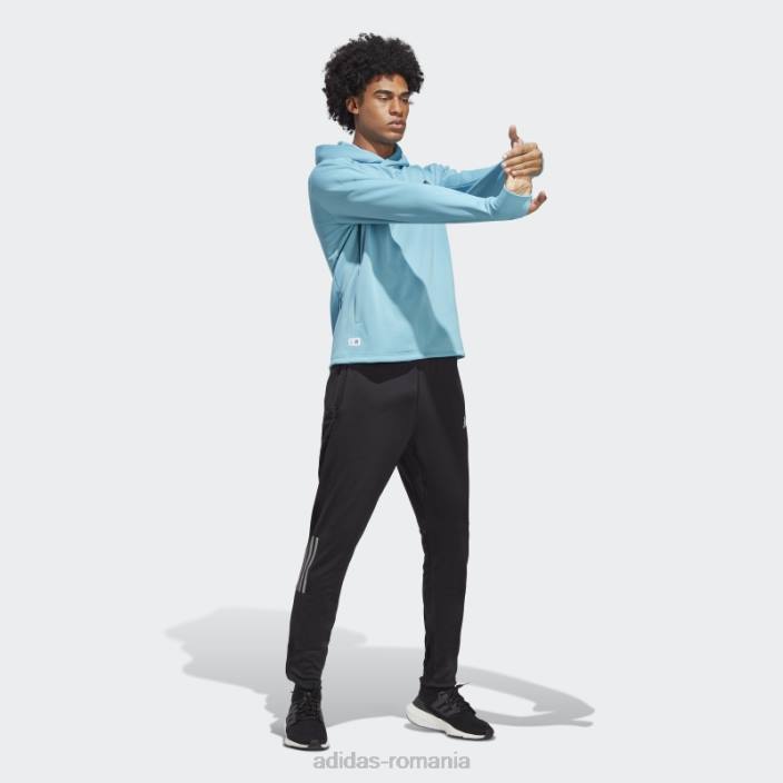 Adidas făcut pentru a fi refăcut aeroready running hoodie albastru bărbați albastru 2JBN14071