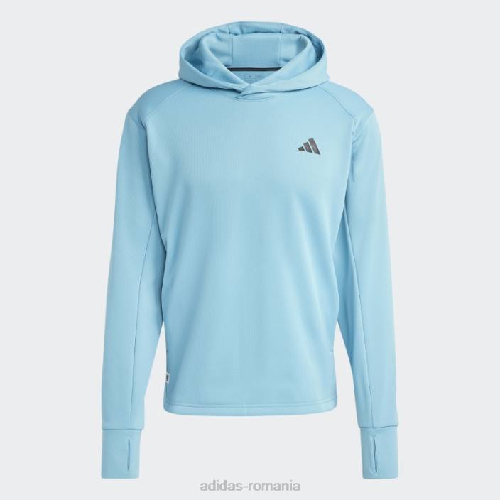 Adidas făcut pentru a fi refăcut aeroready running hoodie albastru bărbați albastru 2JBN14071
