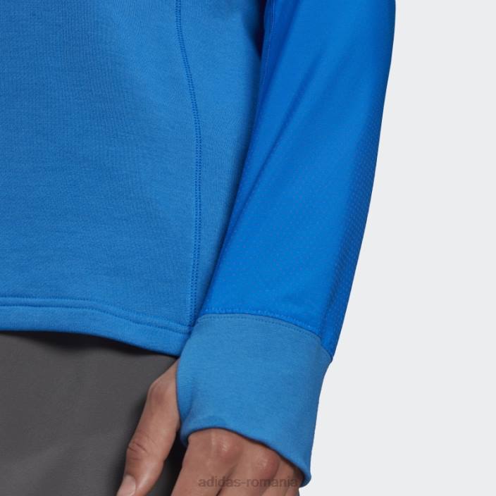 Adidas hanorac echipaj cu reflexie rapidă blue rush bărbați papură albastră/argintiu 2JBN7238