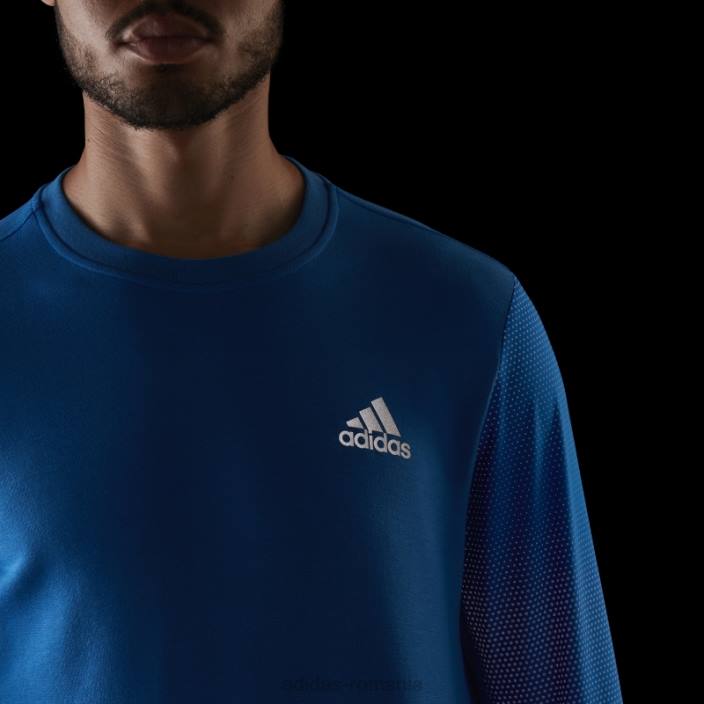 Adidas hanorac echipaj cu reflexie rapidă blue rush bărbați papură albastră/argintiu 2JBN7238