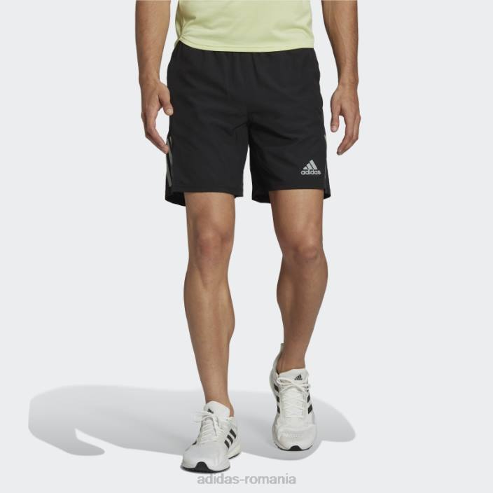Adidas hot own the run pantaloni scurți argintii bărbați negru argintiu 2JBN5348