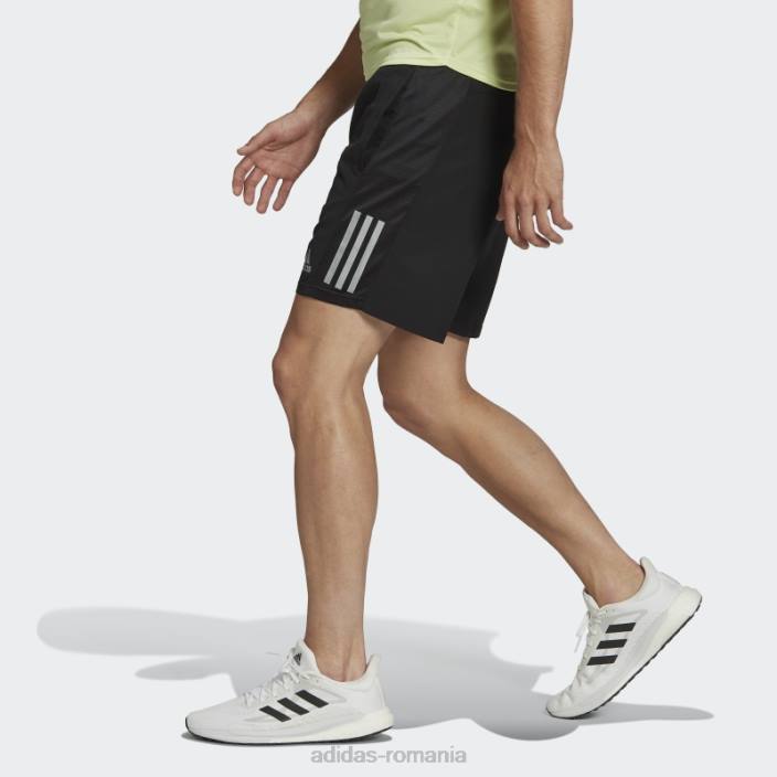 Adidas hot own the run pantaloni scurți argintii bărbați negru argintiu 2JBN5348