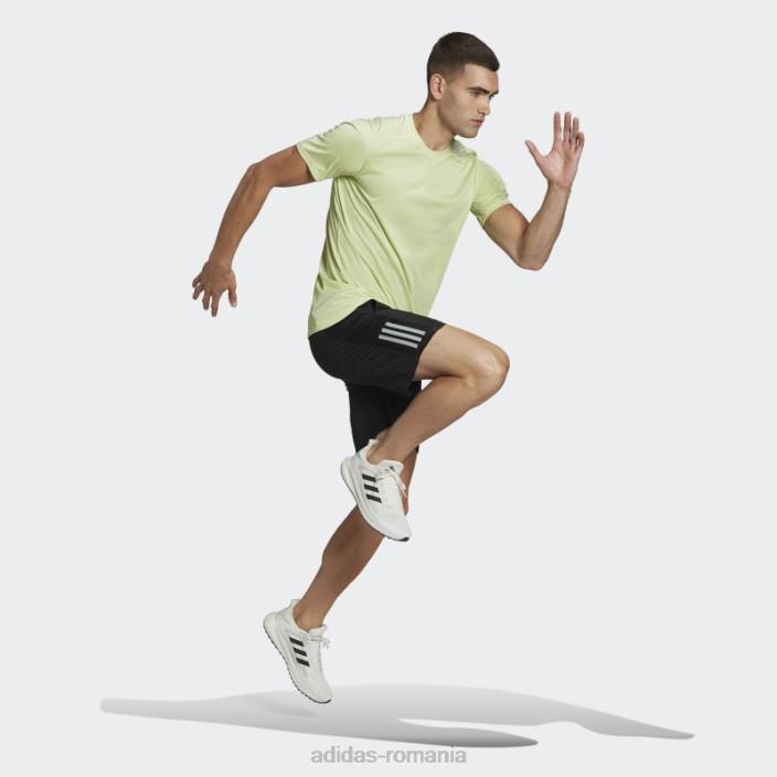 Adidas hot own the run pantaloni scurți argintii bărbați negru argintiu 2JBN5348