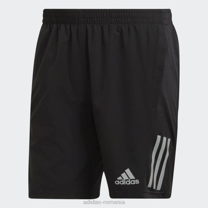 Adidas hot own the run pantaloni scurți argintii bărbați negru argintiu 2JBN5348