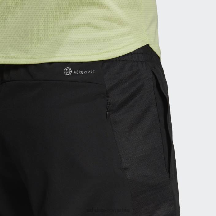Adidas hot own the run pantaloni scurți argintii bărbați negru argintiu 2JBN5348