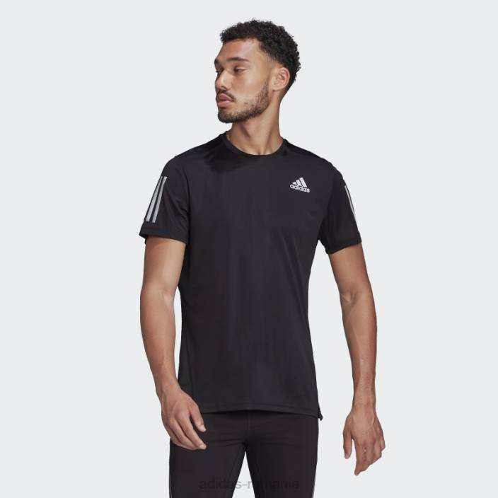 Adidas hot own the run tee argintiu bărbați negru argintiu 2JBN6216