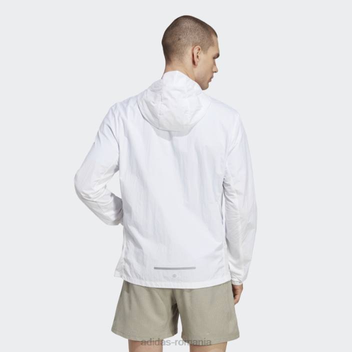 Adidas jachetă albă de încălzire maraton adidas bărbați alb 2JBN5685
