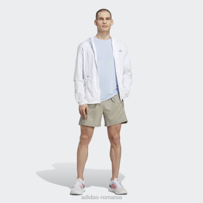 Adidas jachetă albă de încălzire maraton adidas bărbați alb 2JBN5685