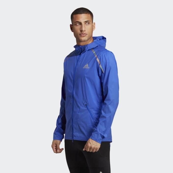 Adidas jachetă albastră de maraton bărbați albastru 2JBN7360
