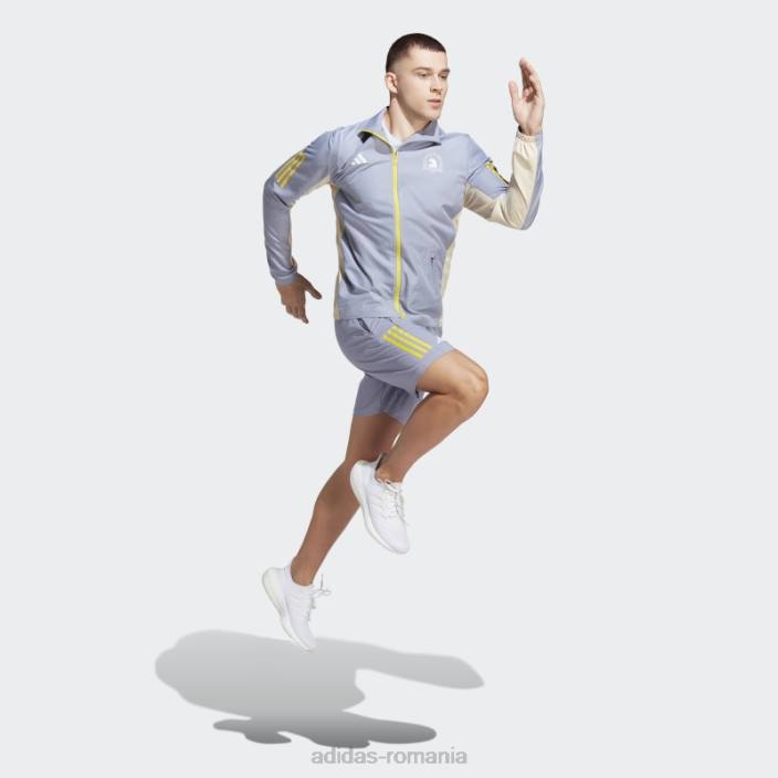 Adidas jachetă de sărbătoare boston marathon 2023 violet argintiu bărbați violet argintiu 2JBN6212