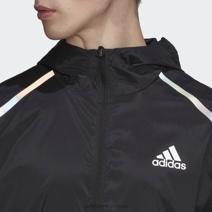 Adidas jachetă neagră de maraton bărbați negru 2JBN13708