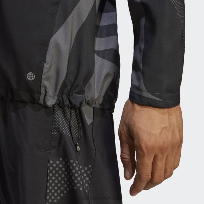 Adidas jachetă neagră de sezon bărbați gri inchis 2JBN5846