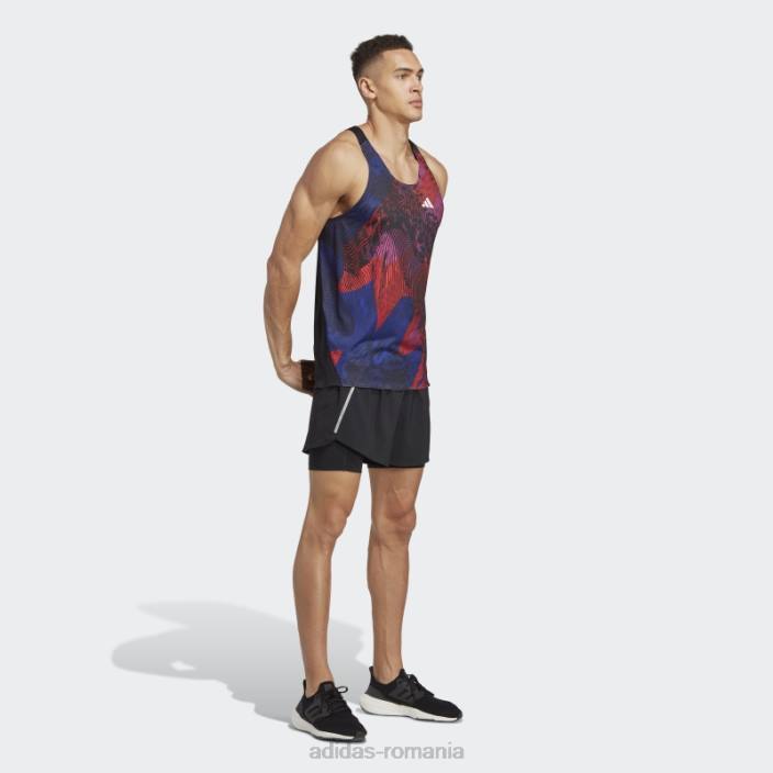 Adidas maiou negru adizero bărbați negru/rosu 2JBN13192