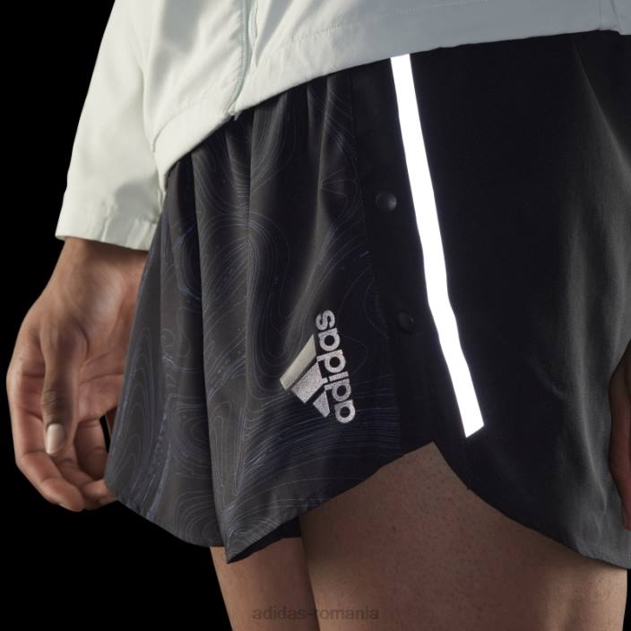 Adidas modă concepută pentru alergare pentru oceane pantaloni scurți albastru bărbați negru/albastru 2JBN6852