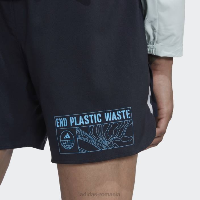 Adidas modă concepută pentru alergare pentru oceane pantaloni scurți albastru bărbați negru/albastru 2JBN6852