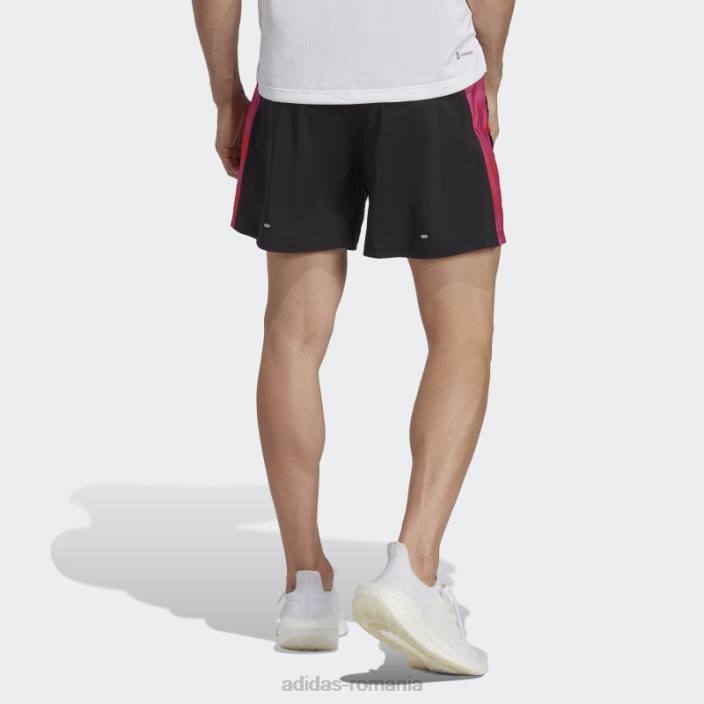 Adidas negru deține pantalonii scurți sezonieri bărbați negru/fucsia/rosu 2JBN6448