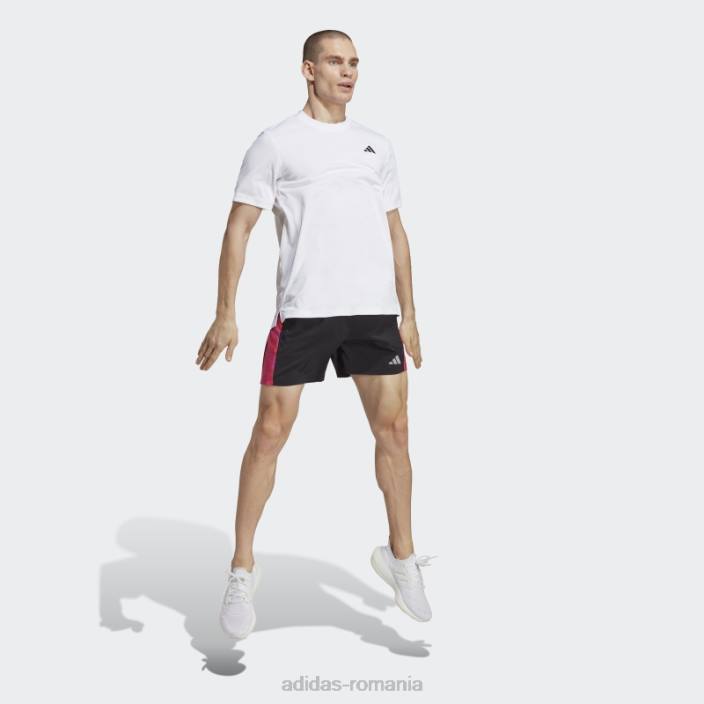 Adidas negru deține pantalonii scurți sezonieri bărbați negru/fucsia/rosu 2JBN6448