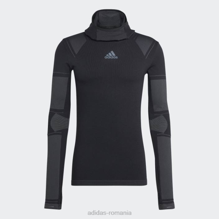 Adidas negru x-city adidas cu mânecă lungă bărbați negru/carbon 2JBN7347