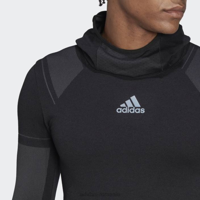 Adidas negru x-city adidas cu mânecă lungă bărbați negru/carbon 2JBN7347