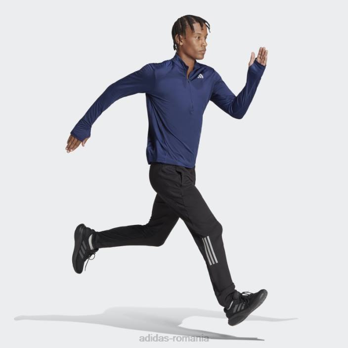 Adidas top cu mânecă lungă cu fermoar 1/2 albastru închis bărbați albastru inchis 2JBN13411