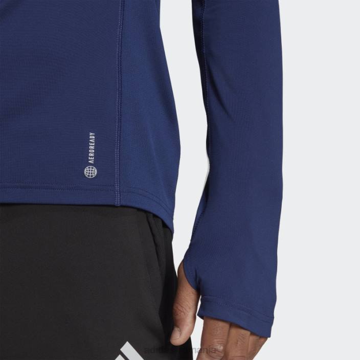 Adidas top cu mânecă lungă cu fermoar 1/2 albastru închis bărbați albastru inchis 2JBN13411