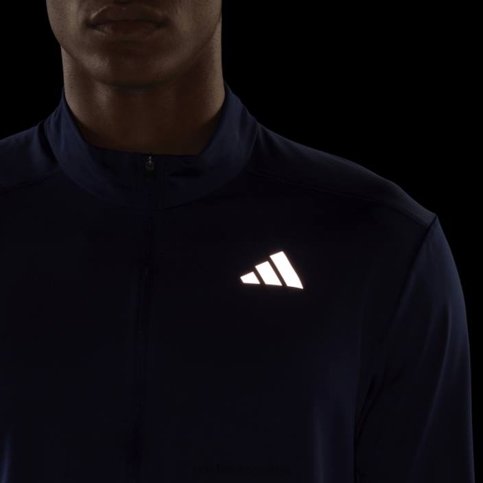 Adidas top cu mânecă lungă cu fermoar 1/2 albastru închis bărbați albastru inchis 2JBN13411