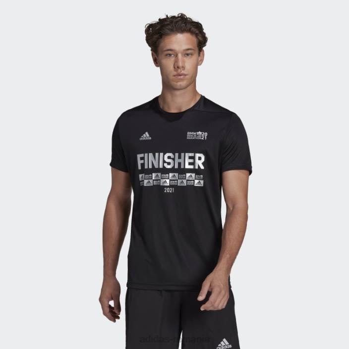 Adidas tricou Berlin Marathon finisher negru bărbați negru 2JBN15308