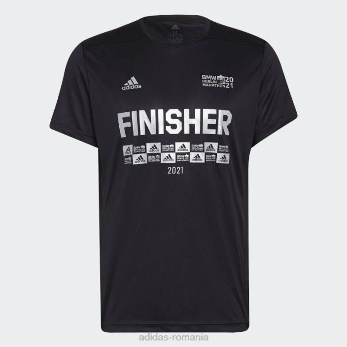 Adidas tricou Berlin Marathon finisher negru bărbați negru 2JBN15308