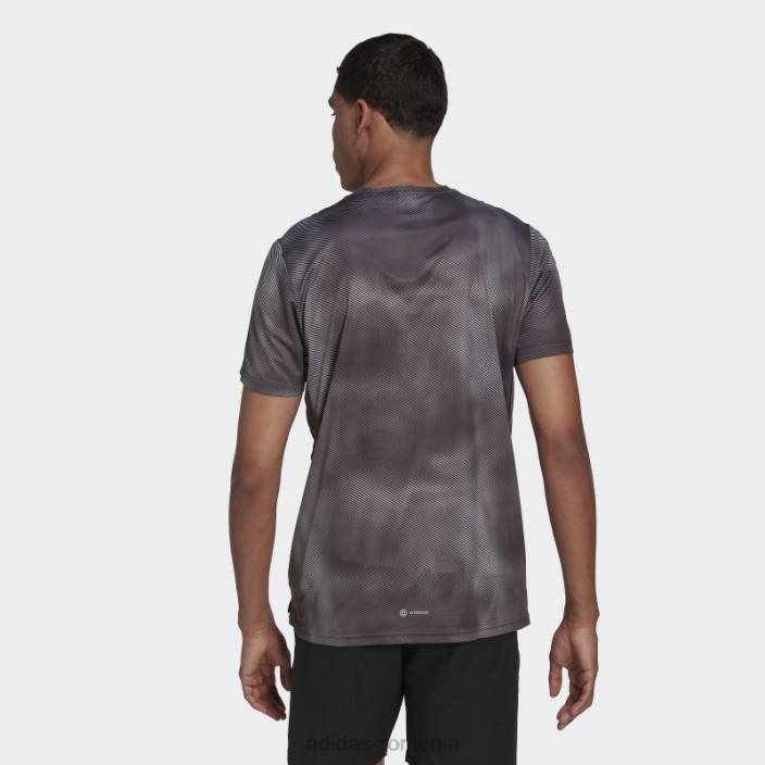 Adidas tricou cu blocuri de culoare gri propriu bărbați gri/negru 2JBN14620