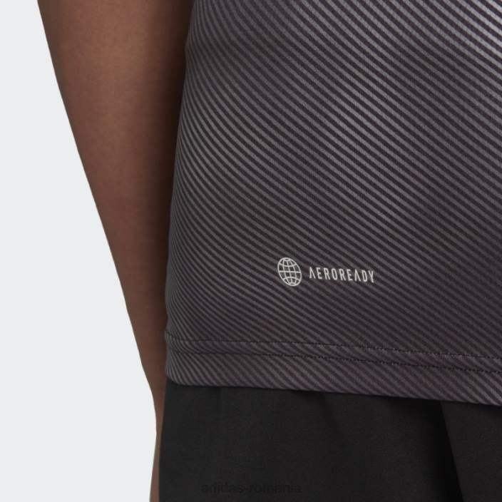 Adidas tricou cu blocuri de culoare gri propriu bărbați gri/negru 2JBN14620