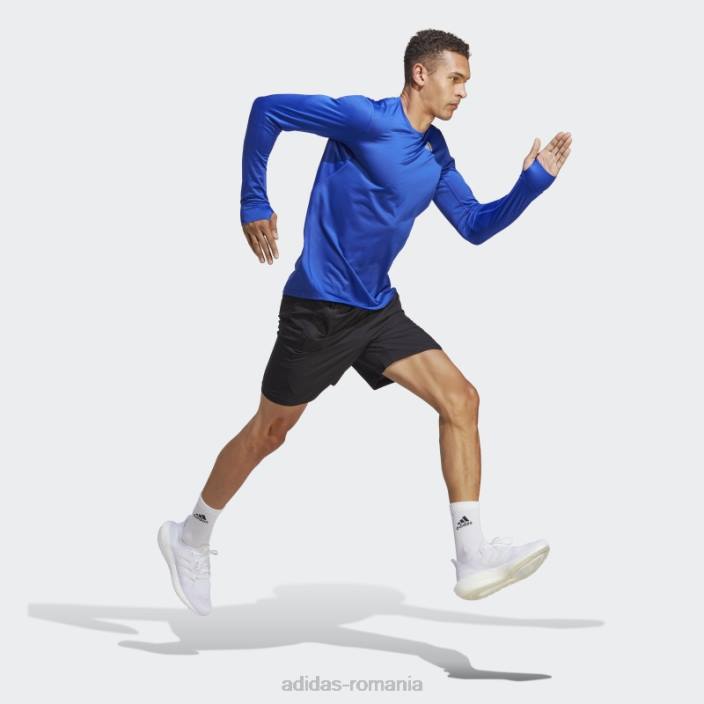 Adidas tricou cu mânecă lungă own the run albastru bărbați albastru 2JBN6295