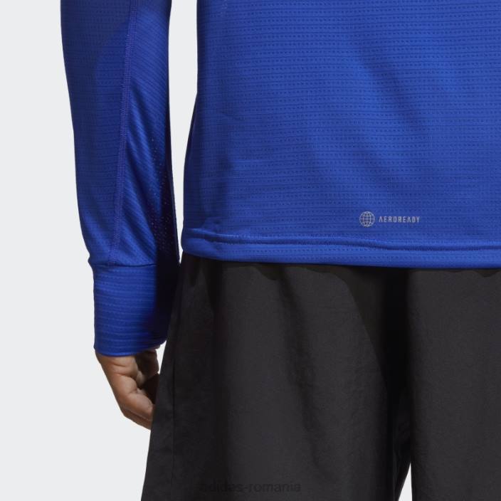 Adidas tricou cu mânecă lungă own the run albastru bărbați albastru 2JBN6295