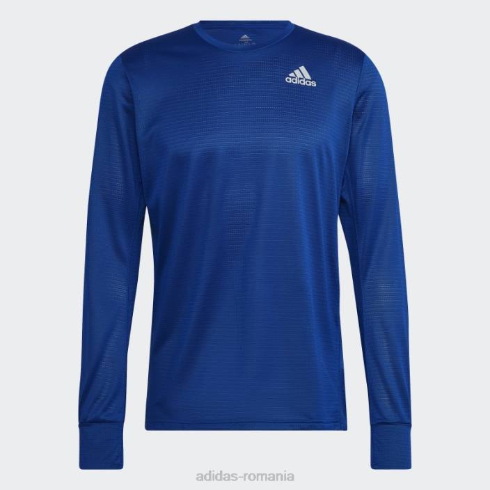 Adidas tricou cu mânecă lungă own the run albastru regal bărbați albastru regal/argintiu 2JBN6338