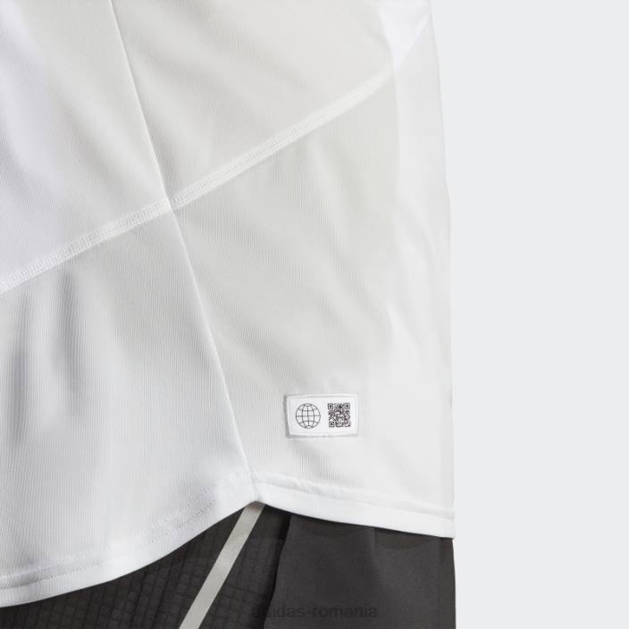 Adidas tricou de alergare alb făcut pentru a fi refăcut bărbați alb/gri liniuță 2JBN14171