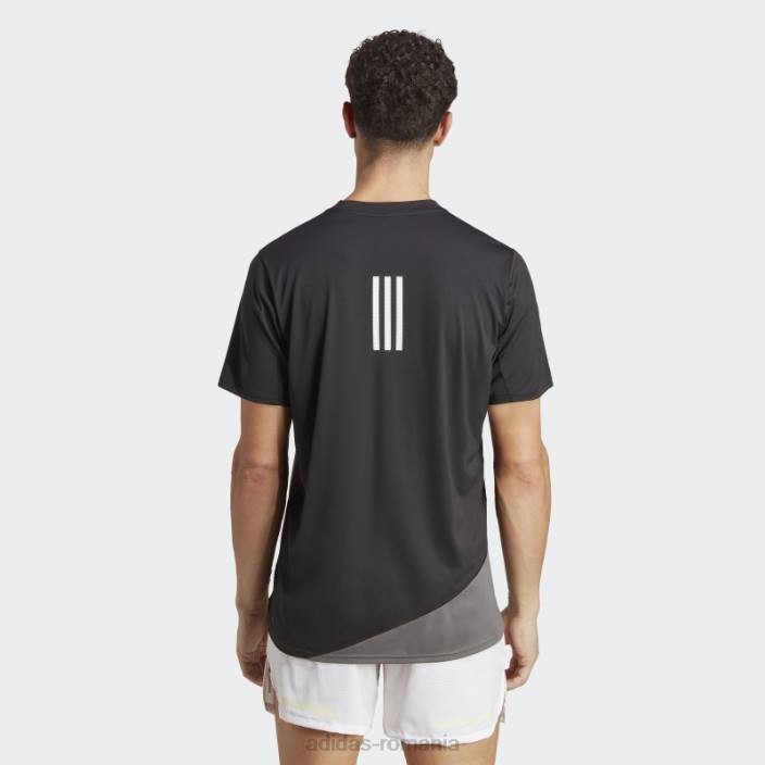 Adidas tricou de alergare negru făcut pentru a fi refăcut bărbați gri inchis 2JBN13768