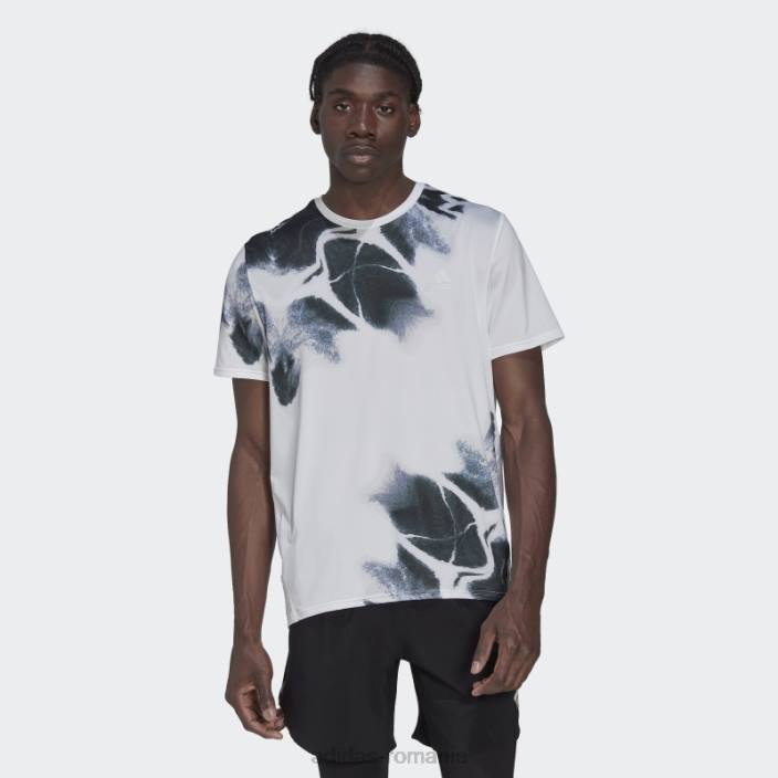 Adidas tricou grafic rapid alb bărbați alb negru 2JBN7208
