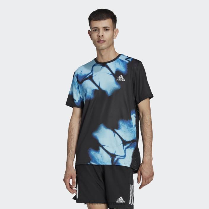 Adidas tricou grafic rapid negru bărbați negru/albastru regal 2JBN14746