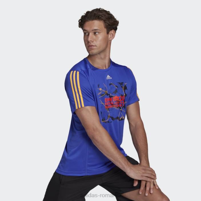 Adidas tricou ink Berlin Marathon finisher bărbați cerneală 2JBN15142