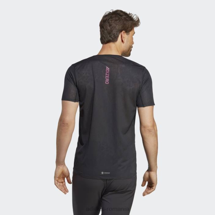 Adidas tricou negru adizero adidas bărbați negru 2JBN13989
