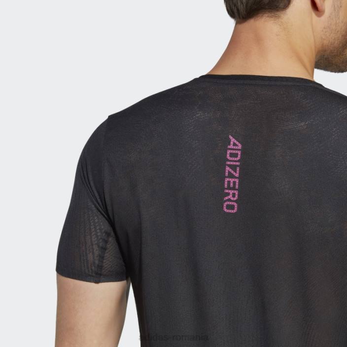Adidas tricou negru adizero adidas bărbați negru 2JBN13989