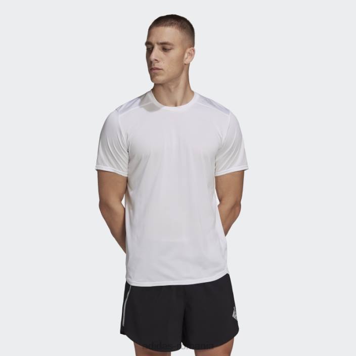 Adidas tricou pentru alergare cu design alb bărbați alb 2JBN5578