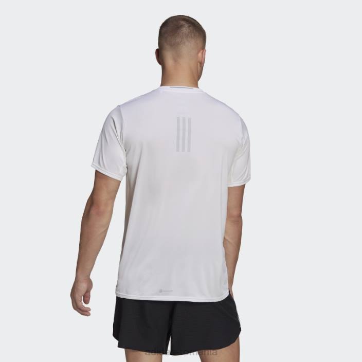 Adidas tricou pentru alergare cu design alb bărbați alb 2JBN5578