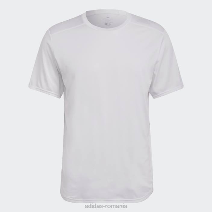 Adidas tricou pentru alergare cu design alb bărbați alb 2JBN5578