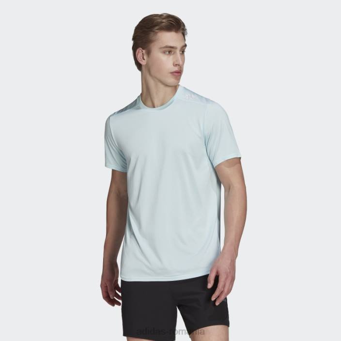 Adidas tricou pentru alergare cu design albastru 4 bărbați albastru 2JBN14794