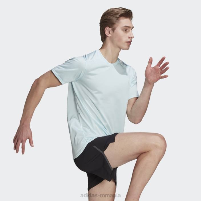 Adidas tricou pentru alergare cu design albastru 4 bărbați albastru 2JBN14794