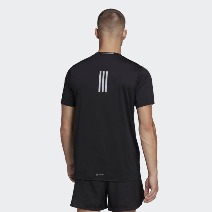 Adidas tricou pentru alergare cu design negru bărbați negru 2JBN7001