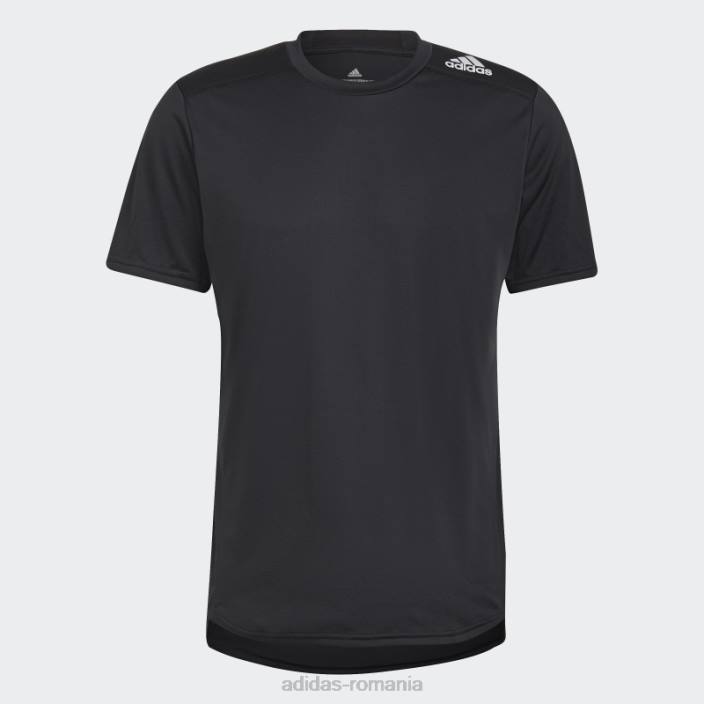Adidas tricou pentru alergare cu design negru bărbați negru 2JBN7001