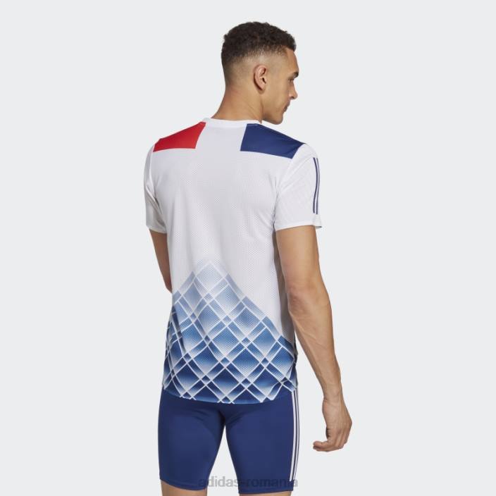 Adidas tricou promo alb adizero bărbați alb 2JBN14314